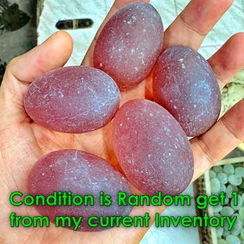 Mystical Mae Khong River Rock Gem Stone Leklai Naga Egg Orange Thai Amulet 17603